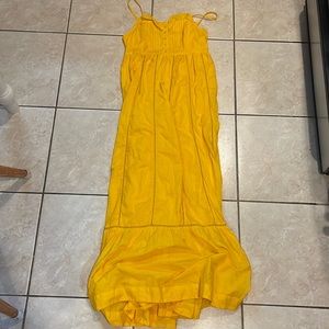 Maeve yellow/orange maxi dress